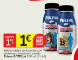 Consum Puleva bebida láctea enriquecida con proteínas chocolate o vainilla oferta