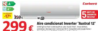 Corberó aire condicionat inverter 'austral 12'