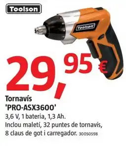 Bauhaus Toolson tornavís 'PRO-ASX3600' oferta