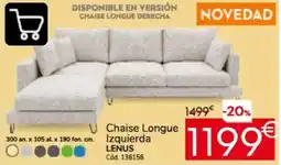 Conforama Lenus Chaise Longue Izquierda oferta