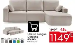 Conforama Chaise Longue Derecha ROUND oferta
