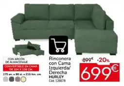 Conforama Hurley rinconera con cama izquierda/derecha oferta