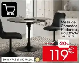 Conforama Holloway Mesa de Comedor Redonda oferta