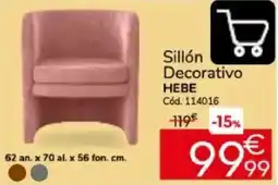 Conforama Hebe sillón decorativo oferta