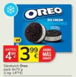 Consum Oreo ice cream sandwiches oferta