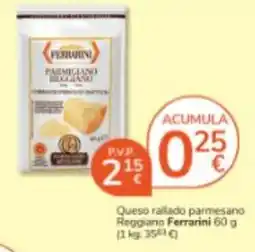 Consum Ferrarini queso rallado parmesano reggiano oferta