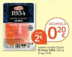 Consum El Pozo jamón curado duroc oferta