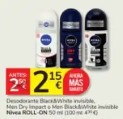 Consum Nivea desodorante roll-on oferta