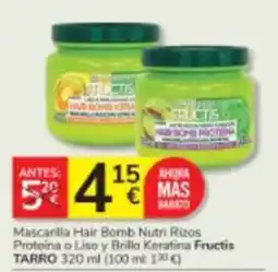 Consum Hair Bomb Nutri Rizos Proteina o Liso y Brillo Keratina Fructis oferta