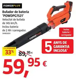 Bauhaus Powerplus bufador de bateria 'powdpg7521' oferta