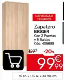 Conforama Zapatero BIGGER oferta