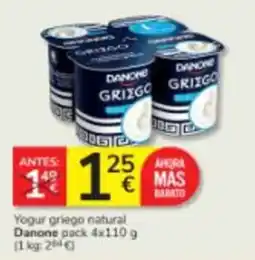 Consum Danone yogur griego natural oferta