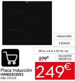 Conforama Placa Inducción HAI633CD/E1 oferta
