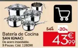 Conforama San Ignaci batería de cocina oferta