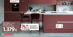 Bauhaus Sèrie sena (color grosella) acabat pet - 19 mm cuina exemple des de oferta