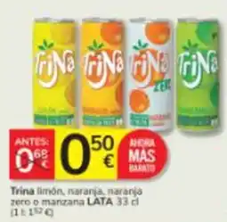 Consum Trina limón, naranja, naranja zero o manzana oferta