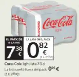 Consum Coca-Cola light lata oferta