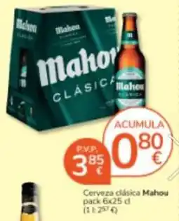 Consum Mahou cerveza clásica oferta