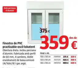 Bauhaus Finestra de PVC practicable-oscil-lobatent oferta
