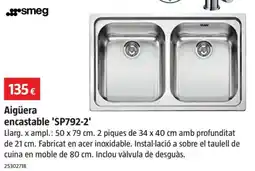 Bauhaus smeg aigüera encastable 'sp792-2' oferta