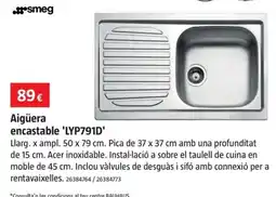 Bauhaus smeg aigüera encastable 'lyp791d' oferta