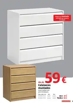Bauhaus Bauhaus calaixeres muntades oferta