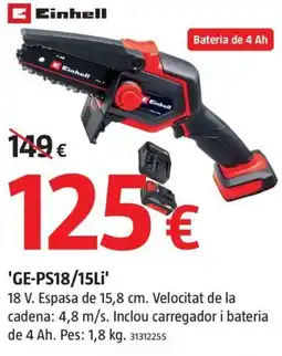 Bauhaus Einhell GE-PS18/15Li oferta