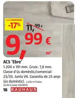 Bauhaus Bauhaus ac5 'ebre' oferta
