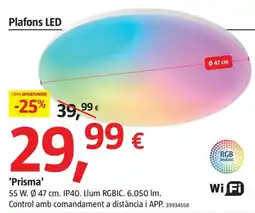 Bauhaus Plafons LED 'Prisma' oferta