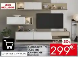 Conforama Cambridge compacto tv 234 cm oferta