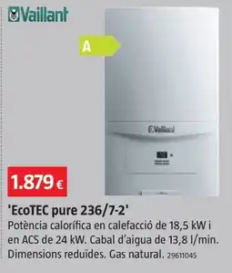 Bauhaus Vaillant EcoTEC pure 236/7-2 oferta