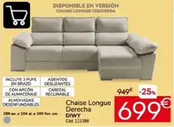 Conforama Chaise Longue Derecha DIWY oferta