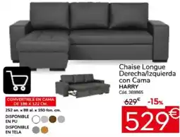 Conforama Harry chaise longue derecha/izquierda con cama oferta