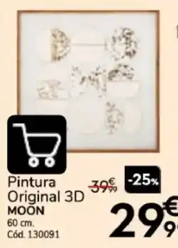 Conforama Pintura Original 3D MOON oferta