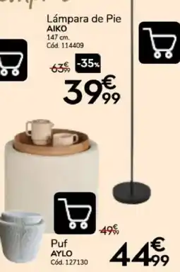 Conforama Aiko lampara de pie oferta