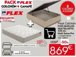 Conforama Flex colchón + canapé oferta