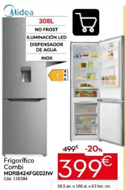 Conforama Midea frigorífico combi mdrb424fge02iw oferta
