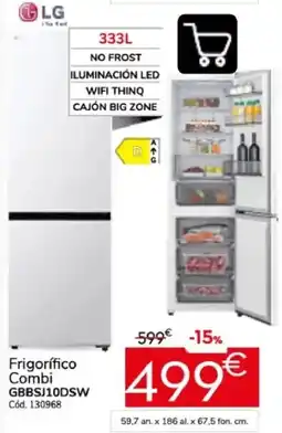 Conforama LG Frigorífico Combi GBBSJ10DSW oferta