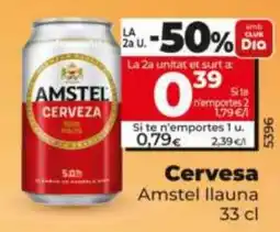 Dia Supermercados Amstel Cerveza oferta