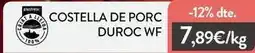 Plusfresc Duroc - costella de porc duroc wf oferta