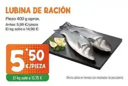 AhorraMas Lubina de racion oferta