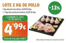 AhorraMas Lote 2 kg de pollo oferta