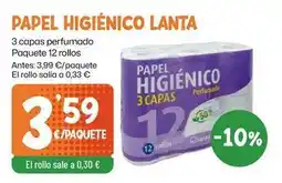 AhorraMas Lanta - papel higiénico oferta