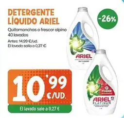 AhorraMas Ariel - detergente liquido oferta