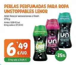 AhorraMas Lenor - perlas perfumadas para ropa unstoppables oferta