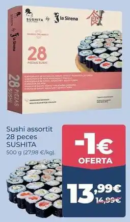 La Sirena Sushita - sushi assortit 28 peces oferta