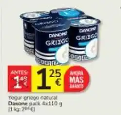 Consum Danone - yogur griego natural oferta