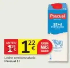 Consum Pascual - leche semidesnatada oferta
