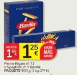 Consum Barilla - penne rigate oferta