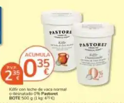 Consum Pastoret - kéfir con leche de vaca normal o desnatado 0% oferta